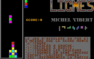 Lignes atari screenshot